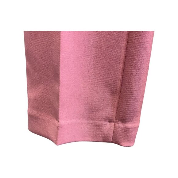 Rachel Parcell Pink High Waisted Wide Leg Suit Pants Dress Back Pockets - Picture 3 of 9